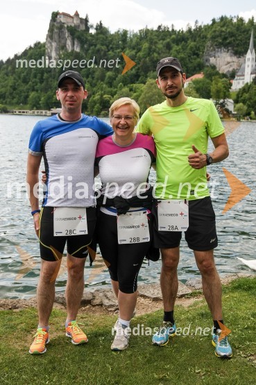  Matevž Bohinc;  Maja Rakovec, tekačica (3410);  Simon BoštarPoslovni tek trojk 2016