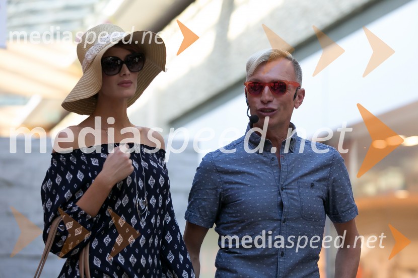   Zlata  Okugić, manekenka;   Igor  Jelen-Iggy, koreograf, lastnik plesnega centra IgenModna revija v Qlandii Nova Gorica