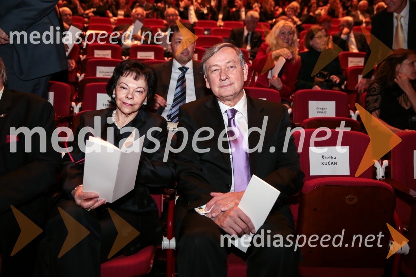  Barbara Miklič Türk;  Danilo Türk, nekdanji predsednik Republike Slovenije25. obletnica slovenske diplomacije