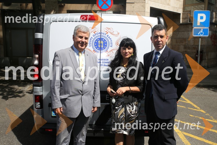  Paulo Reves, podpredsednik za evropska tekmovanja Coupe Georges Baptiste; mag.  Helena  Cvikl, direktorica Višje strokovne šole za gostinstvo in turizem v Maribor;  Franck Languille, predsednik pokala Coupe Georges BaptisteCoupe Georges Baptiste, tekmovanje