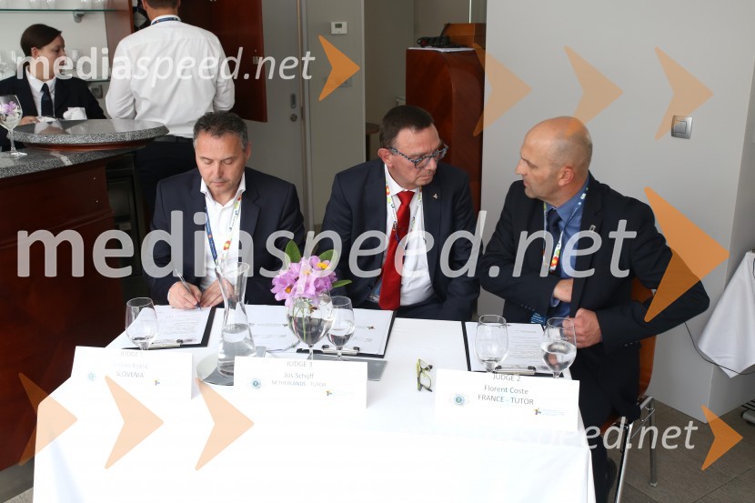  Srečko Koklič, Gospodarska zbornica Slovenije;  Jos Schijff;  Florent CosteCoupe Georges Baptiste, tekmovanje