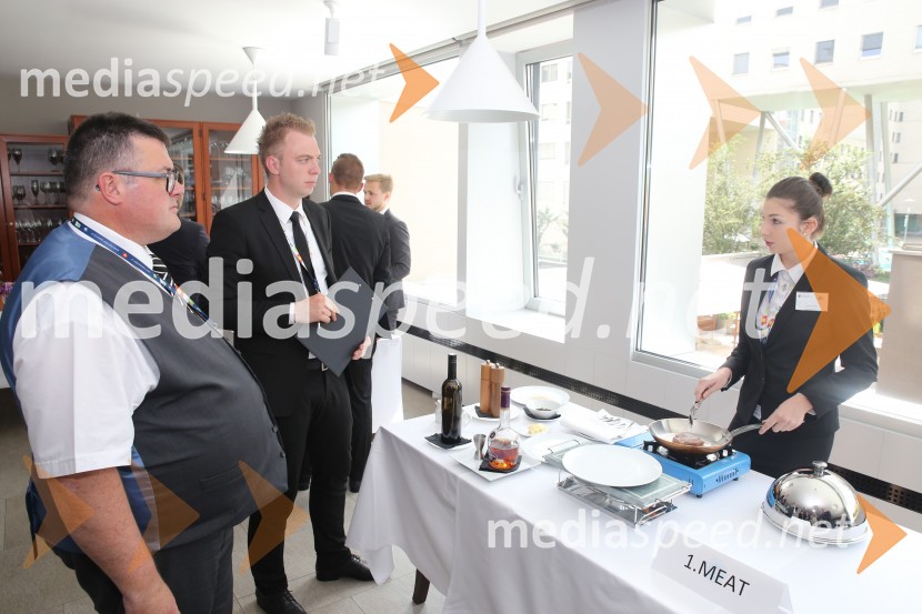  Dennis Bechmann, mentor iz Danske ;  Ivan Jeger, diplomant VSGT;  Laura Hanin, profesionalna kuharica iz LuxemburgaCoupe Georges Baptiste, tekmovanje