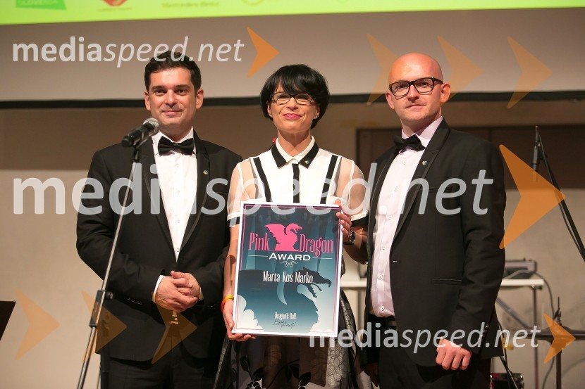  Mattej Valenčič, Imperial Luxury Travel Solutions ;  Marta Kos Marko, veleposlanica Slovenije v Nemčiji;  Matej Knific, Imperial Luxury Travel Solutions Dragon's ball 2016