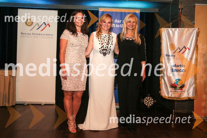 Nina Balent;  Martina Ring, Zemanta d.o.o.;   Snežana Šuput GulinRotary dobrodelna prireditev