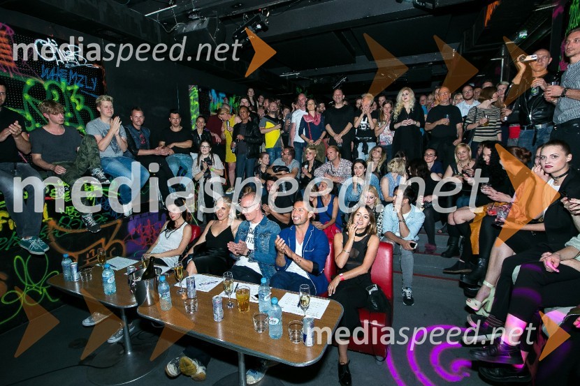  Jana Morelj, radijska in TV voditeljica;  Manja Stević Plesnar, voditeljica, Big Brother;  Uroš Smolej, igralec;  Joel Loyo, oblikovalec;  Lejla Kekić, Centralna postaja LjubljanaSlovenia`s Next Best Drag 2016