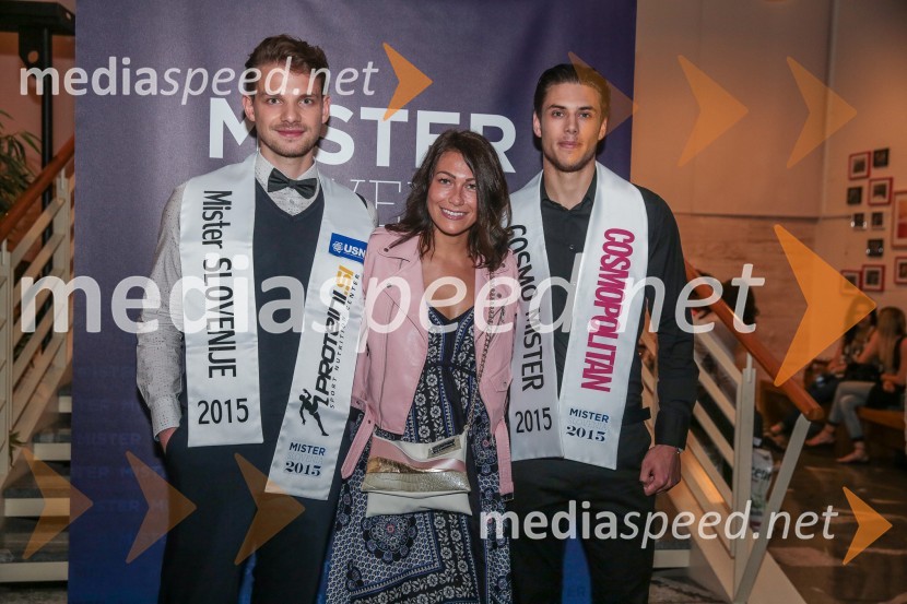  Matjaž Lesjak, Mister Slovenije 2015;  ... ;  Matjaž Mavri Boncelj, Mister Cosmo 2015Mister Slovenije 2016 je Tilen Grah