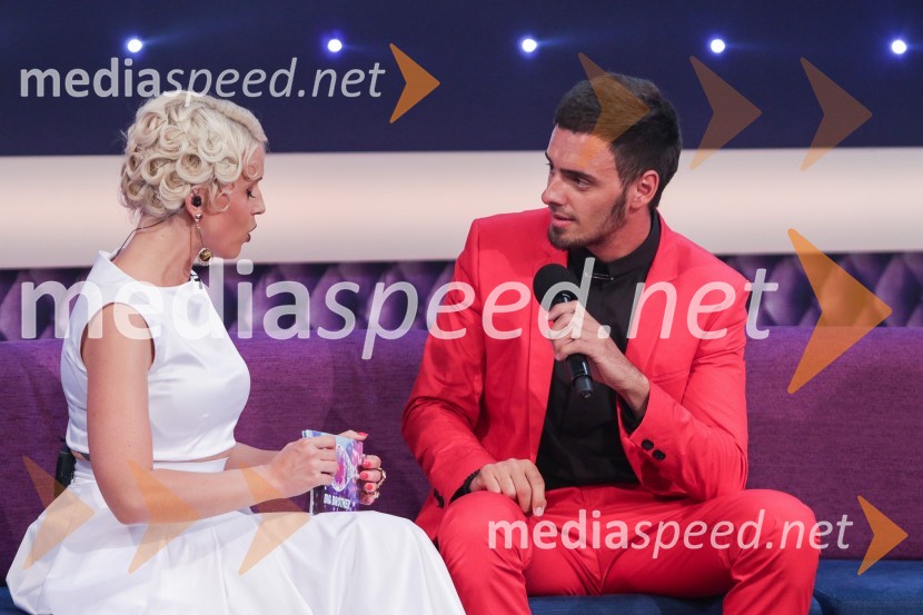  Manja Stević Plesnar, voditeljica, Big Brother;  Dragan Stjepanović, tekmovalec šova Big Brother 2016Zmagovalka šova Big Brother 2016 je Mirela Lapanović