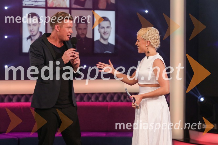  Erik König, udeleženec šova Big Brother;  Manja Stević Plesnar, voditeljica, Big BrotherZmagovalka šova Big Brother 2016 je Mirela Lapanović