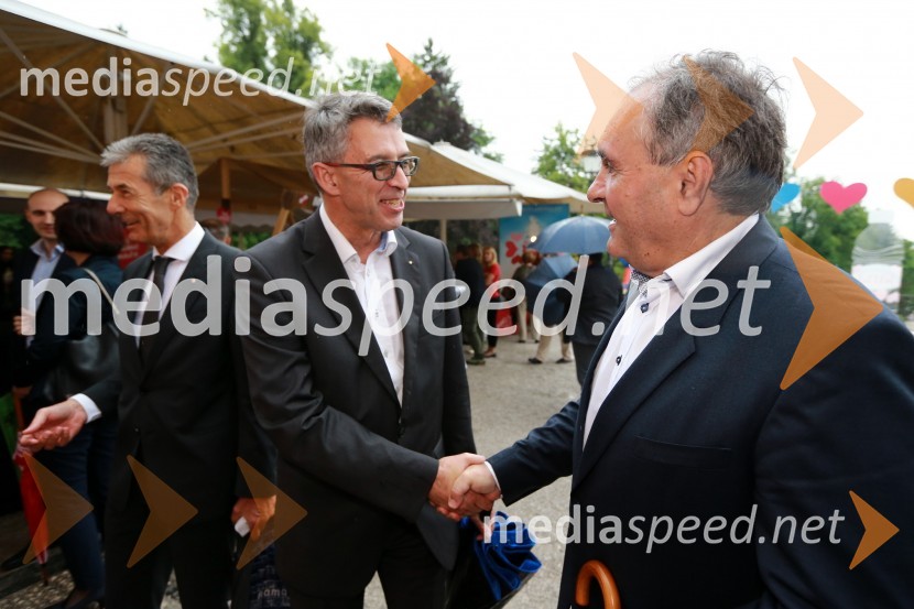  Andrej  Kren, predsednik uprave FMR d.d.;  Bojan Budja, odgovorni urednik dnevnika Slovenske novice 25 let Slovenskih novic in predstavitev revije Suzy