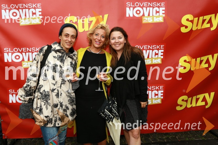  ... ;  Maria Anselmi, direktorica Bisnode;  Tjaša Kolenc Filipčič, vodja trženjskega komuniciranja v Skupini Triglav25 let Slovenskih novic in predstavitev revije Suzy