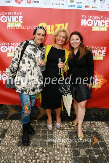  ... ;  Maria Anselmi, direktorica Bisnode;  Tjaša Kolenc Filipčič, vodja trženjskega komuniciranja v Skupini Triglav25 let Slovenskih novic in predstavitev revije Suzy
