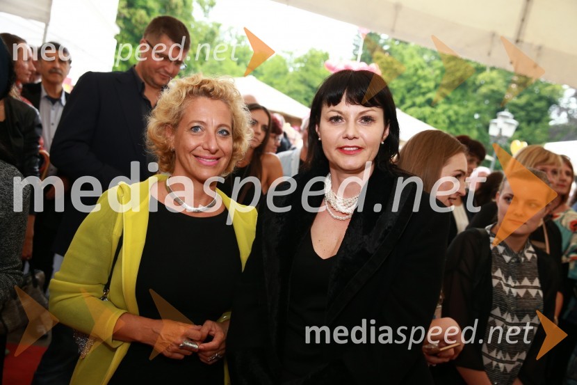  Maria Anselmi, direktorica Bisnode; mag. Andreja  Jernejčič, direktorica podjetja Lin&Nil25 let Slovenskih novic in predstavitev revije Suzy