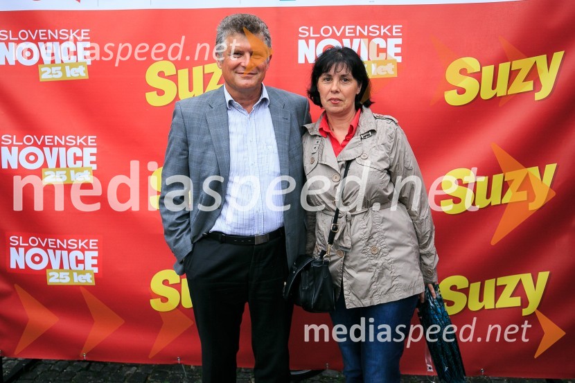  Ludvik Kumar, izvršni direktor Kolektor Group d.o.o.;  Nataša Kumar25 let Slovenskih novic in predstavitev revije Suzy