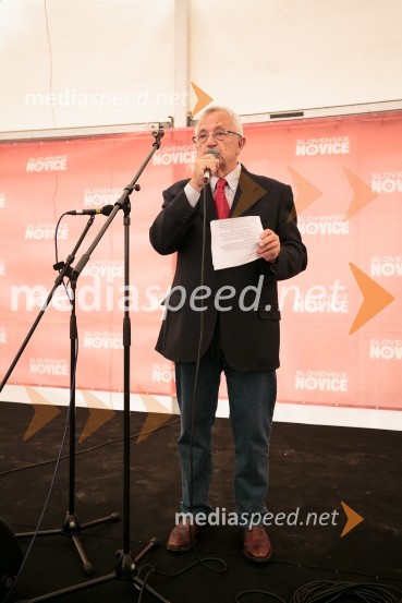  Tone Hočevar, TV voditelj in dolgoletni novinar časopisa Delo25 let Slovenskih novic in predstavitev revije Suzy
