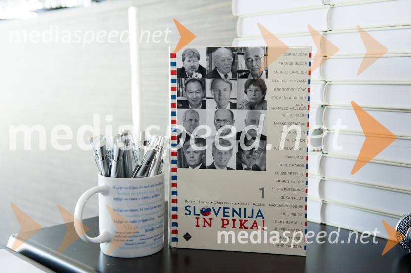 Predstavitev knjige Slovenija in pika! avtorjev Boštjana Furlana, Ožbeja Peterleta in Marka BalažicaSlovenija in pika, predstavitev knjige