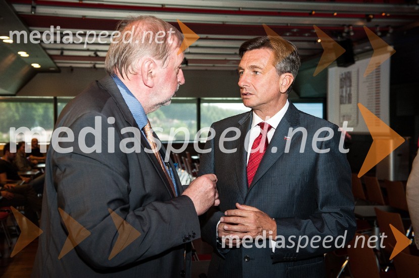  Dimitrij Rupel, politik;  Borut Pahor, predsednik Republike SlovenijeSlovenija in pika, predstavitev knjige