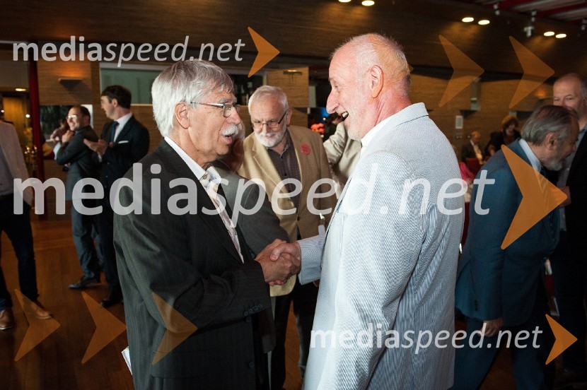 dr. Ciril Ribičič, pravnik; prof. dr. Dušan Plut, geograf, profesor na oddelku za geografijo na Filozofski fakulteti v LjubljaniSlovenija in pika, predstavitev knjige