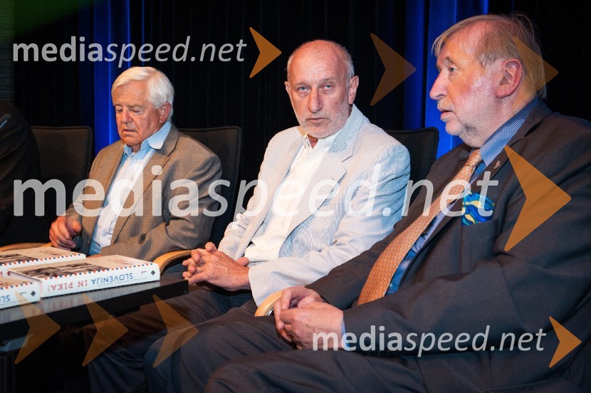  Milan Kučan, nekdanji predsednik Republike Slovenije; prof. dr. Dušan Plut, geograf, profesor na oddelku za geografijo na Filozofski fakulteti v Ljubljani;  Dimitrij Rupel, politikSlovenija in pika, predstavitev knjige