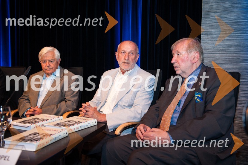  Milan Kučan, nekdanji predsednik Republike Slovenije; prof. dr. Dušan Plut, geograf, profesor na oddelku za geografijo na Filozofski fakulteti v Ljubljani;  Dimitrij Rupel, politikSlovenija in pika, predstavitev knjige