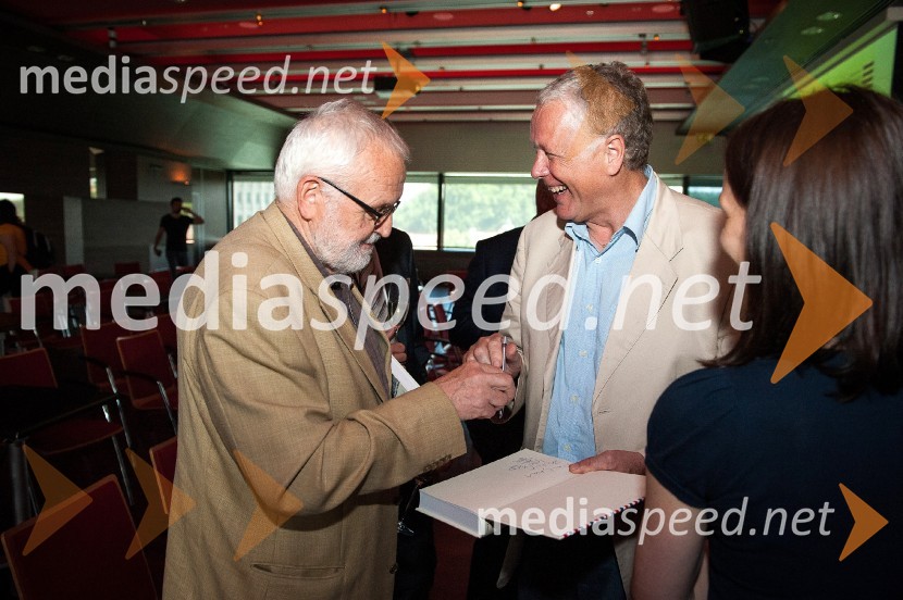 dr. Jože Mencinger, politik, pravnik, ekonomist;  Tine Logar, dialektolog in jezikoslovecSlovenija in pika, predstavitev knjige