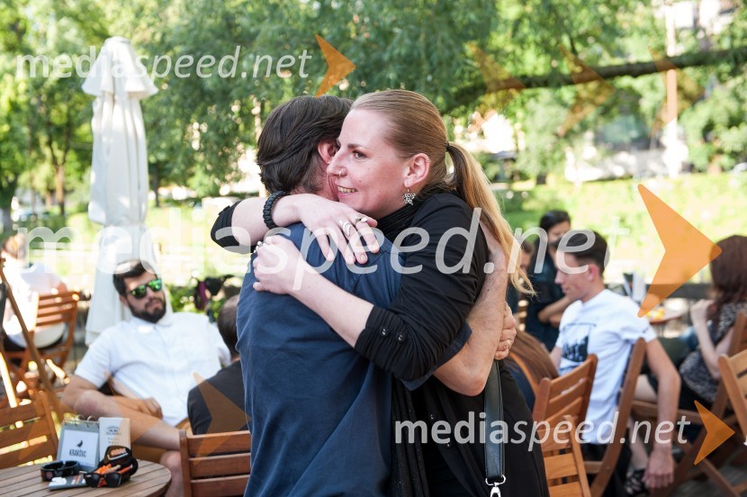  Uroš Maček, igralec;  Sanja Spahić, Slovensko mladinsko gledališče, marketing in odnosi z javnostmi60. let Slovenskega mladinskega gledališča, otvoritev razstave