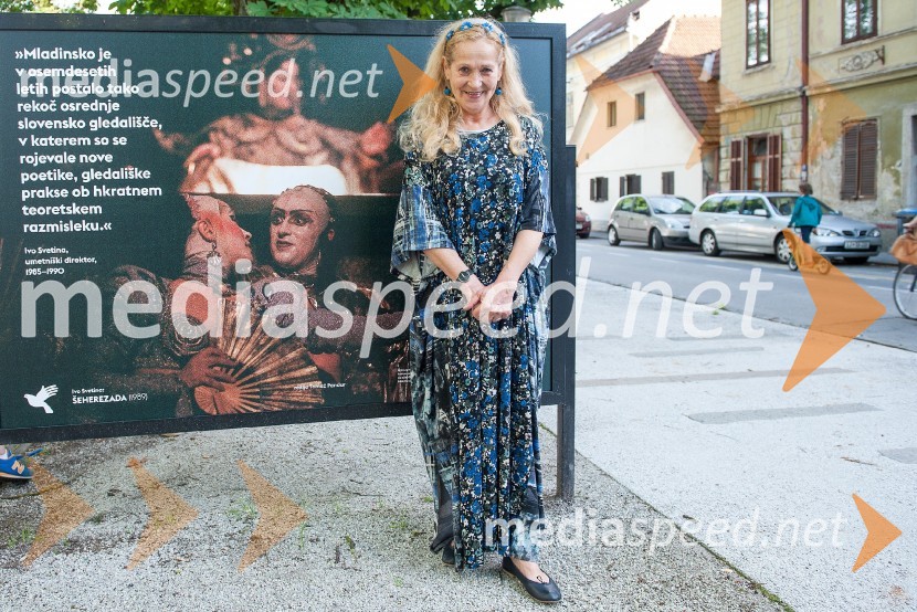  Olga Kacjan, igralka60. let Slovenskega mladinskega gledališča, otvoritev razstave