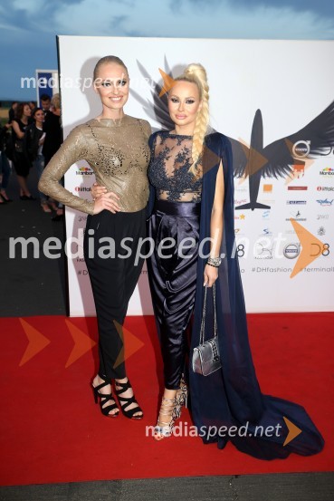  Polona Golob,  hostesa;  Doroteja Premužič, vizažistka, Diamondee Make UpTerminal D8, modni spektakel