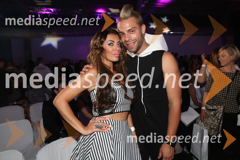  Mirela Lapanović, zmagovalka šova Big Brother 2016;  Emi Nikočević, Bar menedžer 2018, nekdanji tekmovalec v resničnostnem šovu BarTerminal D8, modni spektakel