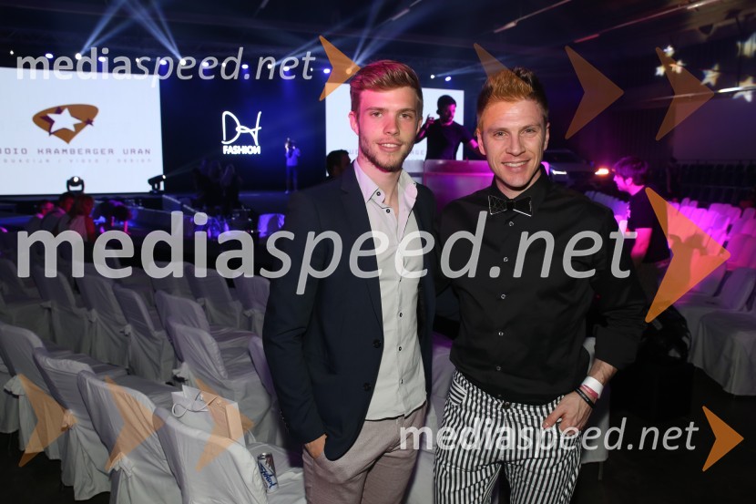  Tilen Grah, Mister Slovenije 2016;  Erik Ferfolja, maneken, lastnik agencije Mister Model Management, lastnik licence Mister SlovenijeTerminal D8, modni spektakel