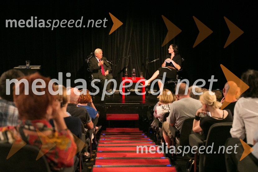  Milan Kučan, nekdanji predsednik Republike Slovenije;  Katja PeratPogovor z Milanom Kučanom v SMG