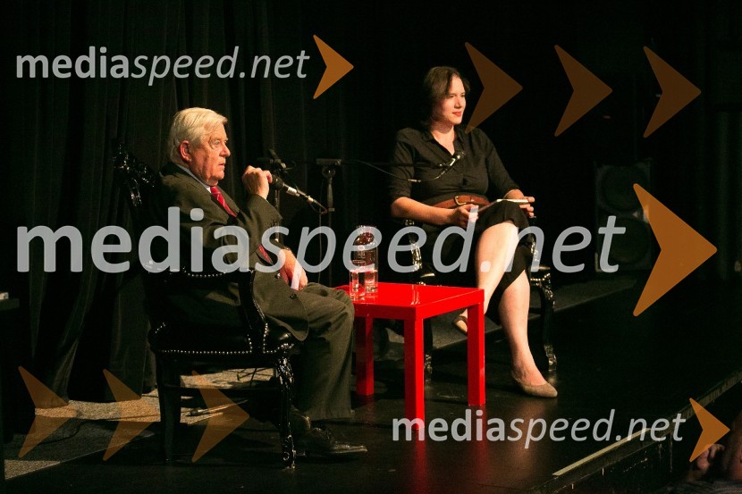  Milan Kučan, nekdanji predsednik Republike Slovenije;  Katja PeratPogovor z Milanom Kučanom v SMG