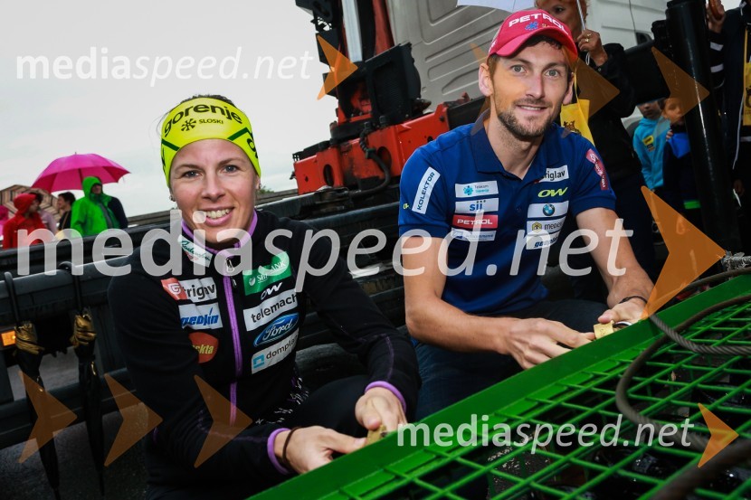  Vesna  Fabjan, smučarska tekačica;  Jakov Fak, biatlonecDan odprtih kleti 2016, Radgonske gorice