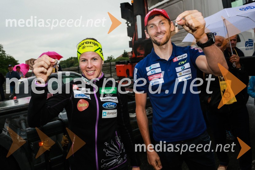  Vesna  Fabjan, smučarska tekačica;  Jakov Fak, biatlonecDan odprtih kleti 2016, Radgonske gorice