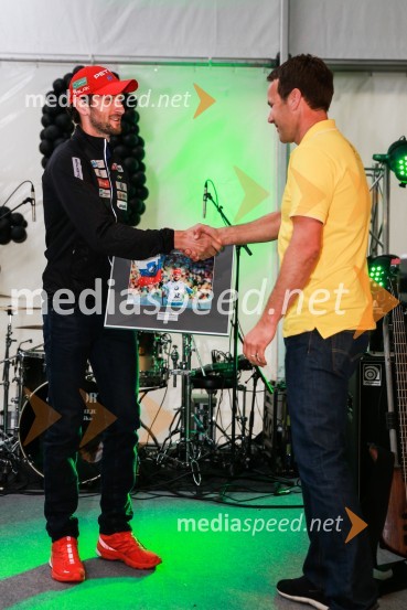  Jakov Fak, biatlonec;  Borut Cvetkovič, direktor podjetja Radgonske goriceDan odprtih kleti 2016, Radgonske gorice