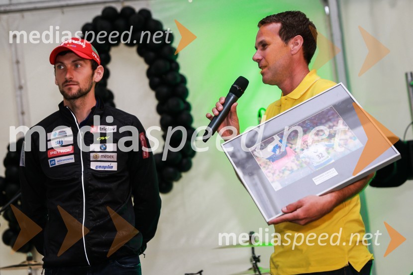  Jakov Fak, biatlonec;  Borut Cvetkovič, direktor podjetja Radgonske goriceDan odprtih kleti 2016, Radgonske gorice