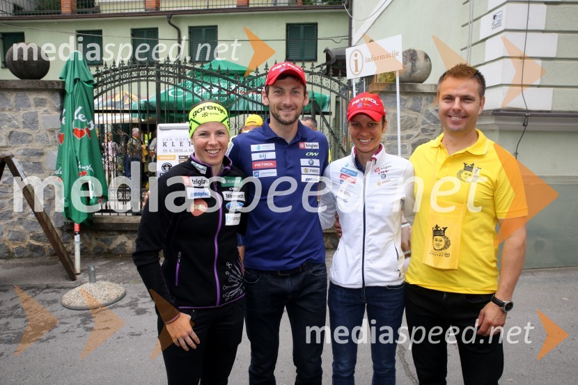  Vesna  Fabjan, smučarska tekačica;  Jakov Fak, biatlonec;  Teja  Gregorin, biatlonka;  Sandi Brumen, direktor prodaje, Radgonske goriceDan odprtih kleti 2016, Radgonske gorice