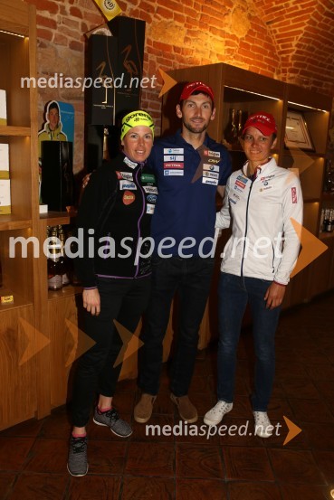  Vesna  Fabjan, smučarska tekačica;  Jakov Fak, biatlonec;  Teja  Gregorin, biatlonkaDan odprtih kleti 2016, Radgonske gorice