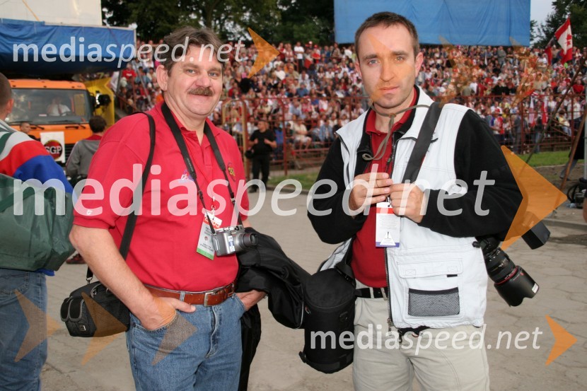Boris Kotnjek, član CCP (komisije za speedway pri FIM) in fotograf Borut CvetkoSPEEDWAY, Speedway Grand Prix - VN Poljske 2005 dirka