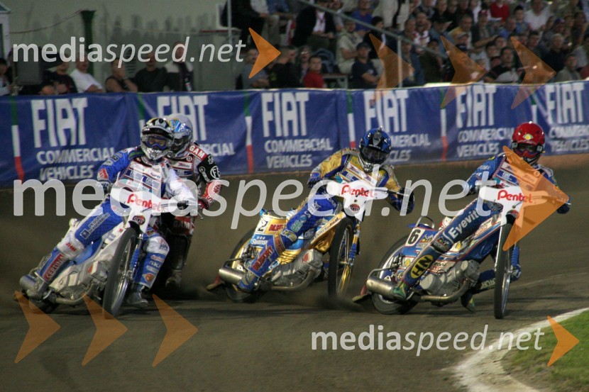 ..., Tony Rickardsson, Švedska in Tomasz Gollob, PoljskaSPEEDWAY, Speedway Grand Prix - VN Poljske 2005 dirka