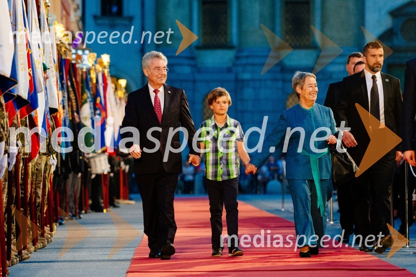  Heinz Fischer, avstrijski predsednik;  ... ;  ... Osrednja proslava ob dnevu državnosti 2016