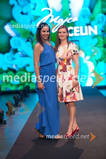  Lorella Flego, voditeljica;  Tina  Nagode JazbarČipkasti modni spektakel