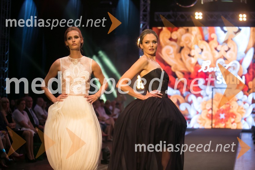  Tjaša  Kokalj Jerala, manekenka, voditeljica;  Iryna  Osypenko, manekenkaČipkasti modni spektakel