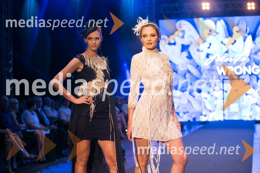  Tjaša  Kokalj Jerala, manekenka, voditeljica;  Iryna  Osypenko, manekenkaČipkasti modni spektakel