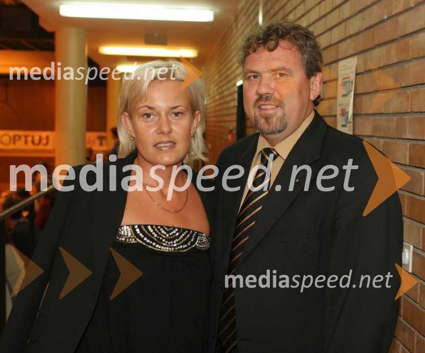 Štefan Čelan, župan občine Ptuj innjegova žena NatašaKoncert hrvaške pevke Tereze Kesovije