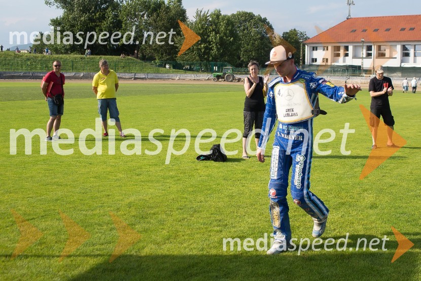  Matej Žagar, speedwayist (Slovenija)Žagar v Ljubljani s tretjim maksimumom, prve stopničke Škorje