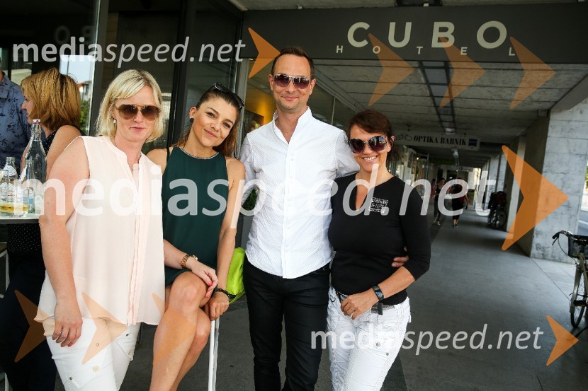  Tona Možina, City hotel;  Urša Malovrh, direktorica hotel Park Ljubljana;  Sandi Kovačević, Hotel Cubo; mag. Petra Stušek, v.d. direktorica, Zavod za turizem Ljubljana5. obletnica hotela Cubo