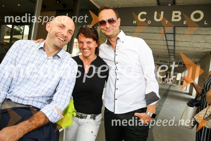  Tomislav Čeh, generalni direktor, Union hoteli d.d.; mag. Petra Stušek, v.d. direktorica, Zavod za turizem Ljubljana;  Sandi Kovačević, Hotel Cubo5. obletnica hotela Cubo