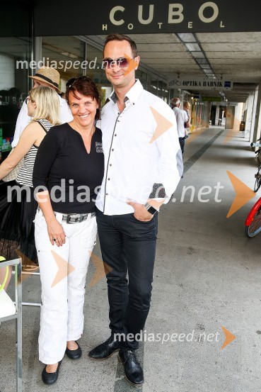 mag. Petra Stušek, v.d. direktorica, Zavod za turizem Ljubljana;  Sandi Kovačević, Hotel Cubo5. obletnica hotela Cubo