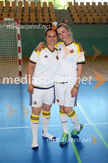  Mojca Krušnik, marketing, Radio City;  Suzi GoričanecŠ'te miške vs. Pohano United, nogometni dvoboj Radia City