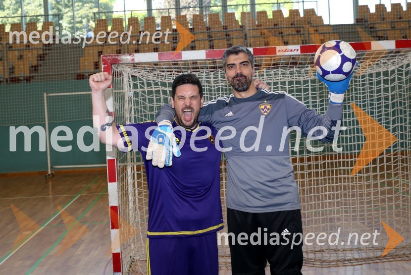  Tine Križanič, Reporter Milan, Radio City;  Bor Greiner, odgovorni urednik, Radio CityŠ'te miške vs. Pohano United, nogometni dvoboj Radia City